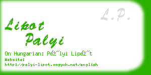 lipot palyi business card